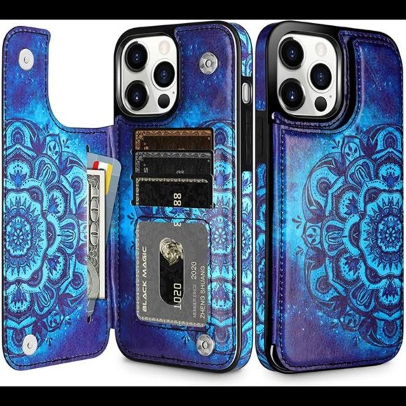 Wallet Case Compatible with iPhone 13 Pro MAX Case 5G 6.7-inch - Picture 1 of 7